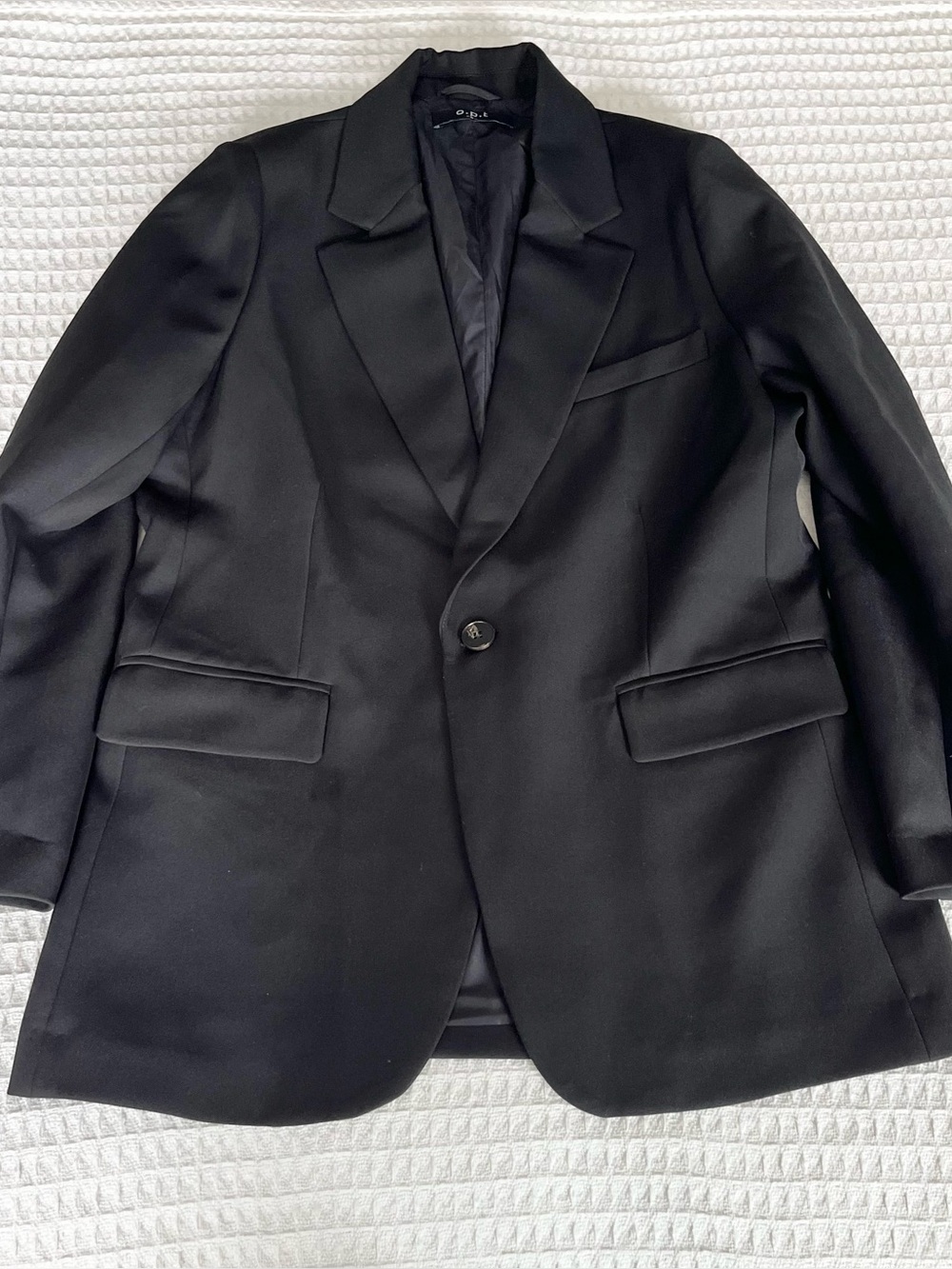 o.p.t Black oversized Single-Button Blazer - Women's Suit Jacket Small